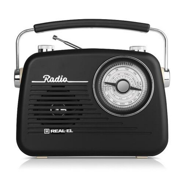Радіоприймач 1.0 Real-El X-540 Black/Yellow, 3 Вт, пластиковий корпус, FM/AM/SW, Bluetooth, USB, microSD, акумулятор