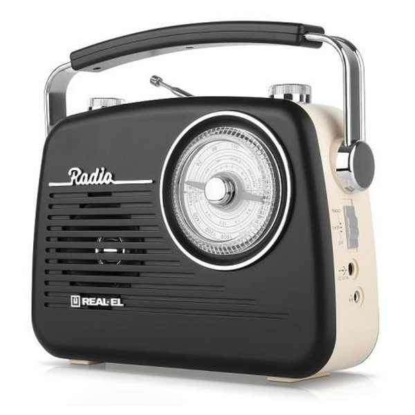 Радіоприймач 1.0 Real-El X-540 Black/Yellow, 3 Вт, пластиковий корпус, FM/AM/SW, Bluetooth, USB, microSD, акумулятор - 3