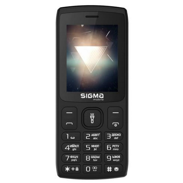 Мобільний телефон Sigma mobile X-style 34 NRG Type-C, Black, 2 Mini-SIM, дисплей 2.4" кольоровий (240x320), моноблок, MediaTek MTK6261D, підтримка microSD (max 32GB), FM, BT, 4050 mAh
