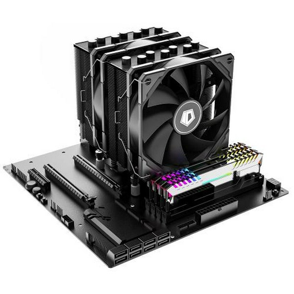 Кулер для процесора ID-Cooling SE-207-XT Advanced Black, 2x120 мм, алюміній/мідь, Intel: 2066, 2011, 1851, 1700, 1200, 1150, 1151, 1155, 1156, AMD: AM4/AM5, 157х144х122 мм, 4-pin PWM, до 280 Вт - 3
