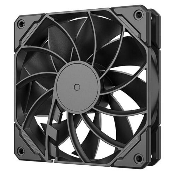 Вентилятор 120 мм, ID-Cooling TF-12025-PRO BLACK, 120x120x25 мм, 700-1800 об/хв, 15.2-35.2 дБ, 4-pin (PWM), 82.5CFM , гідравлічний підшипник - 4