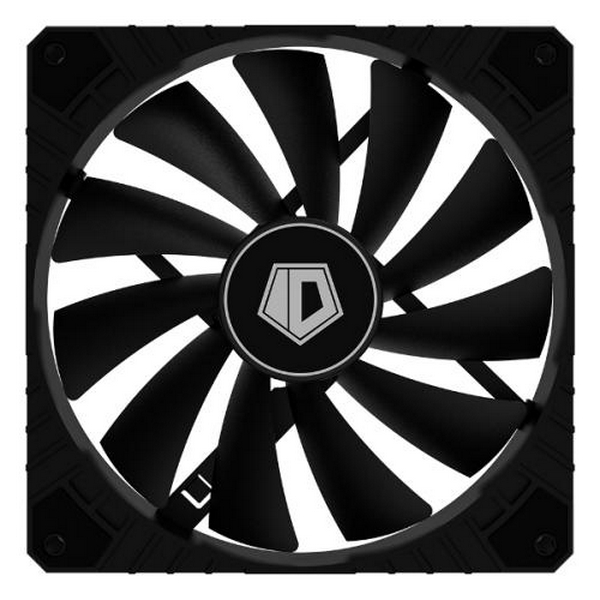 Вентилятор 140 мм, ID-Cooling WF-14025-XT Black, 140x140x25 мм, 800~1600±10% хв/мин, 16.8~32.6 дБ, 76.8CFM, 4-pin, гідравлічний підшипник