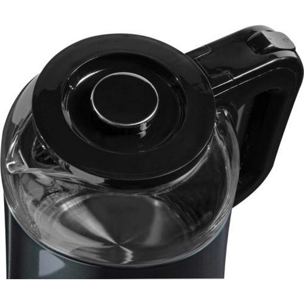 Електрочайник Liberton LEK-6829, Black/Inox, 1500W, 1.8л, дисковий, подвійна стінка (нержавіюча сталь+скло), LED-підсвічування, автовідключення, індикатор включення, відкривання кришки ручне, шкала рівня води внутрішня - 4