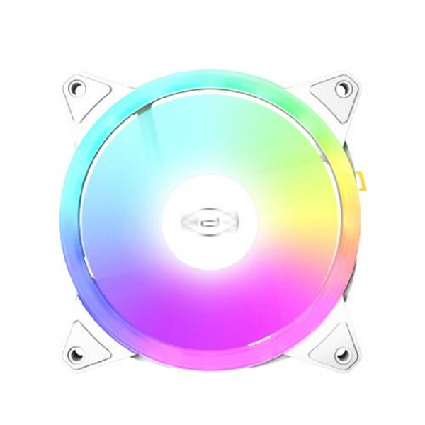 Вентилятор 120 мм, PcCooler F3 T120 ARGB, White, 3 шт, 120х120х25 мм, 500 - 1800 об/хв, до 21.6 дБ, 4-pin (PWM) / 3-pin (ARGB), гідродинамічний підшипник - 2