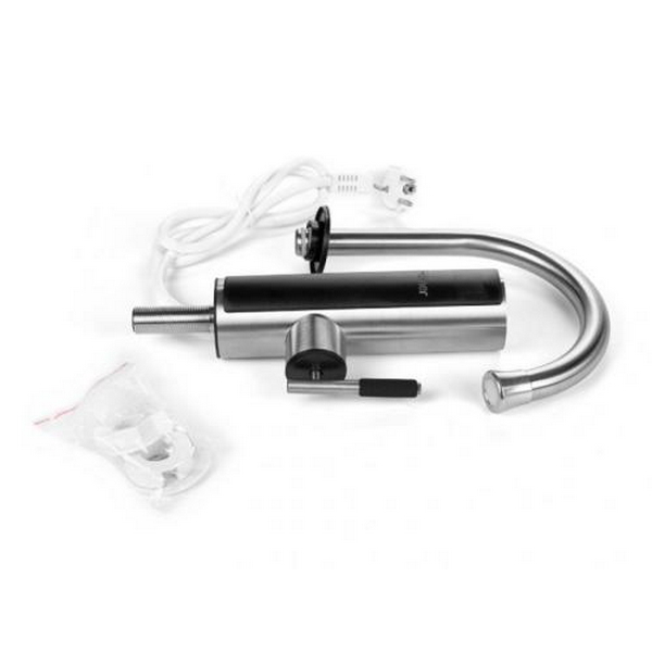 Водонагрівач проточний Holmer HHW-412SL, Inox, 3000W, механічне керування, IPX4, захист від включення без води, захист від перегріву, матеріал корпуса термо-пластик-нержавіюча сталь, автозапобіжник 16А - 5