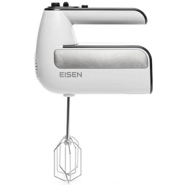 Міксер Eisen EHM-415W, White, 450W, ручний, 5 швидкостей, турбо режим, вінчики, гаки для замісу тіста, захист від перегріву - 2