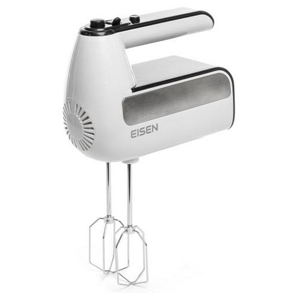 Міксер Eisen EHM-415W, White, 450W, ручний, 5 швидкостей, турбо режим, вінчики, гаки для замісу тіста, захист від перегріву - 3