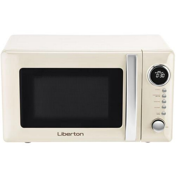 Мікрохвильова піч Liberton LMW-2083E Ivory, 700W, 20л, 5 рівнів потужності, керування електронне, діаметр поворотного столу 25.5см