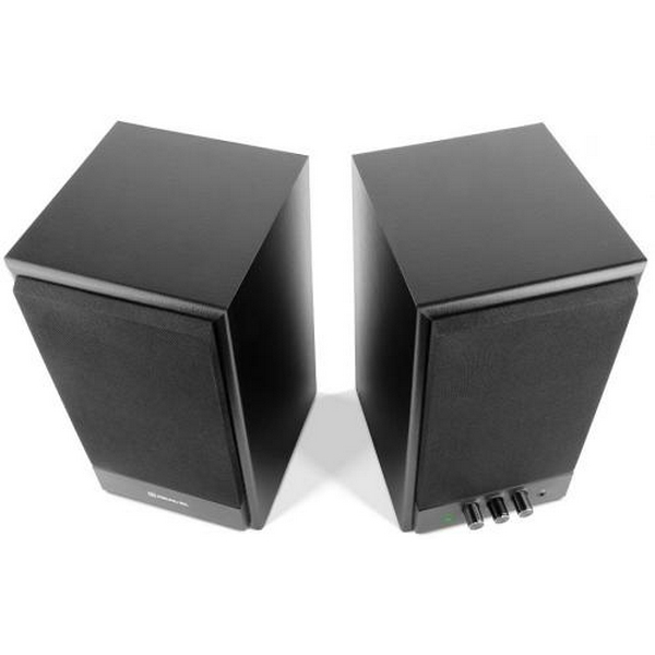 Колонки 2.0 REAL-EL S-305 Black, 2 x 20 Вт, МДФ, живлення від 220V, керування спереду - 7