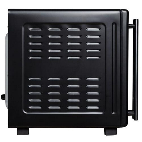 Електродуховка Liberton LEO-500 Black, 1700W, 50л, подвійні розпашні дверцята, 6 режімів нагріву, конвекція, підсвітка, 70-250 °C, механічне керування, таймер, рожен, решітка, деко, лоток для крихт та жиру, тримач для дека, ТЕРМОРУКАВИЦЯ У ПОДАРУНОК - 5