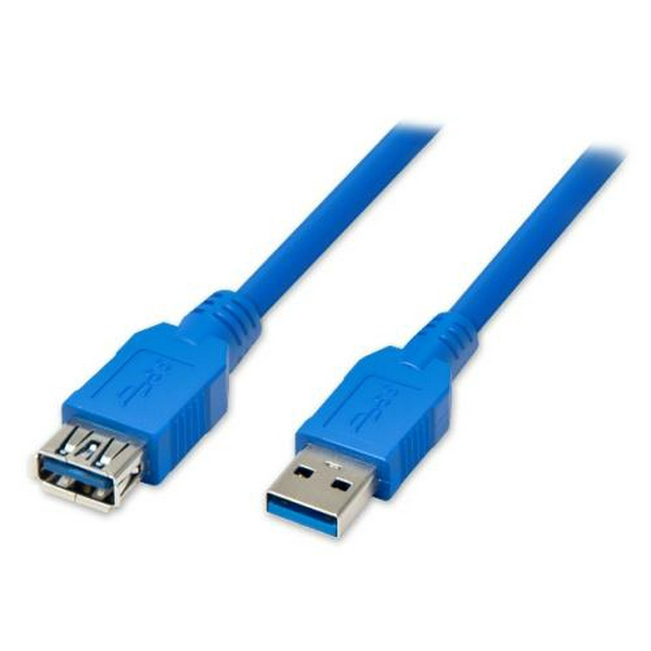 Кабель USB 3.0 AM - USB AF, 1.8 м, Blue, Atcom (6148)