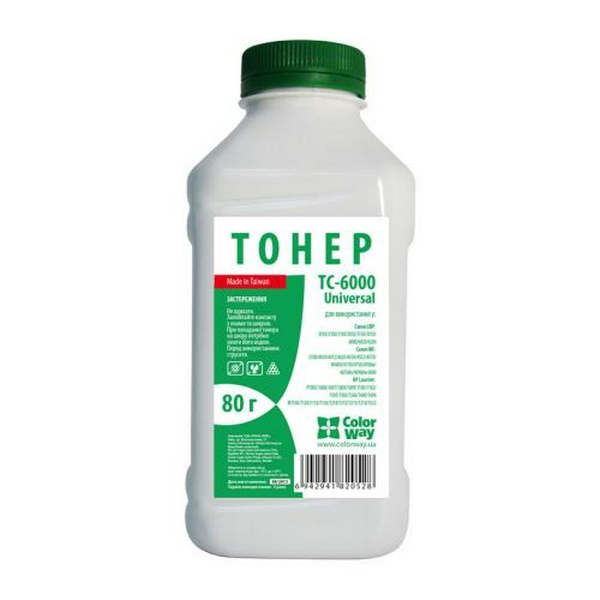 Тонер Canon LBP-3010/3100/6000/6200/6020/6200, MF-4410/4430/4450/4550/4570/4580, 80 г, ColorWay (TC-6000)