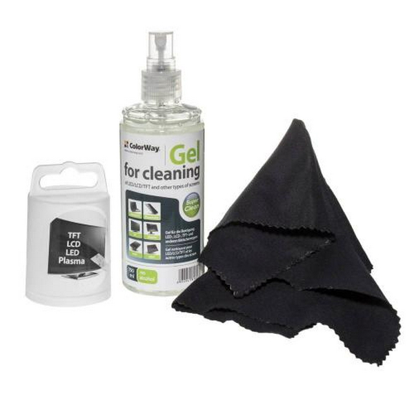 Набір чистячий ColorWay для екранів: гель 150 мл, серветка з мікрофібри 17x17 см (CW-5151) - 2
