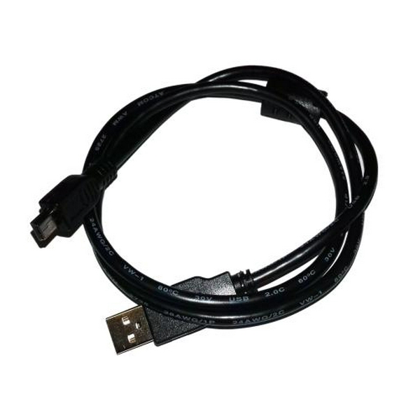 Кабель USB 2.0 AM - miniUSB (5P), 0.8 м, Black, Atcom (3793)