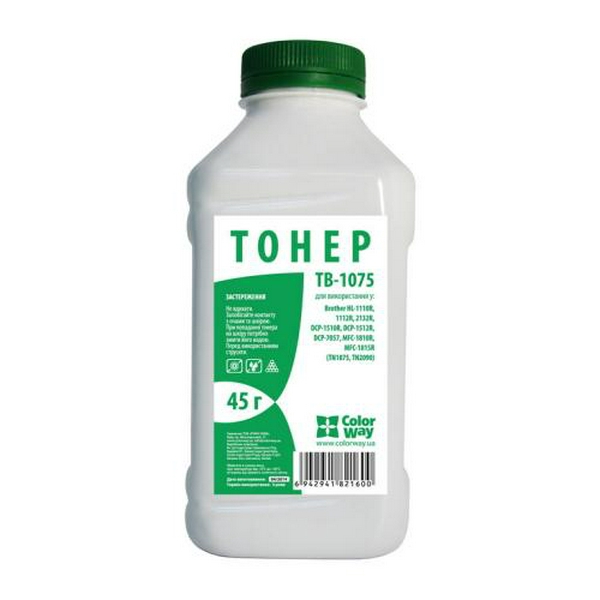 Тонер Brother HL-1112/2132, DCP-1521/7057, 45 г, ColorWay (TB-1075)