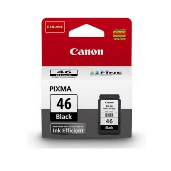 Картридж Canon PG-46, Black, E204/E304/E404/E414/E464/E474/E484/E3140/E3340/E3440/E4240, 15 мл (9059B001)