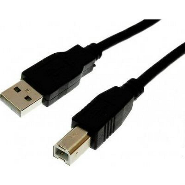 Кабель USB 2.0 AM - USB BM, 3 м, Black, Cablexpert, феритовий фільтр (CCF-USB2-AMBM-10)