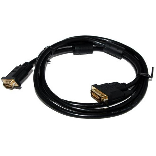 Кабель DVI-I (M) - VGA (M), 1.8 м, Black, Atcom (16143)