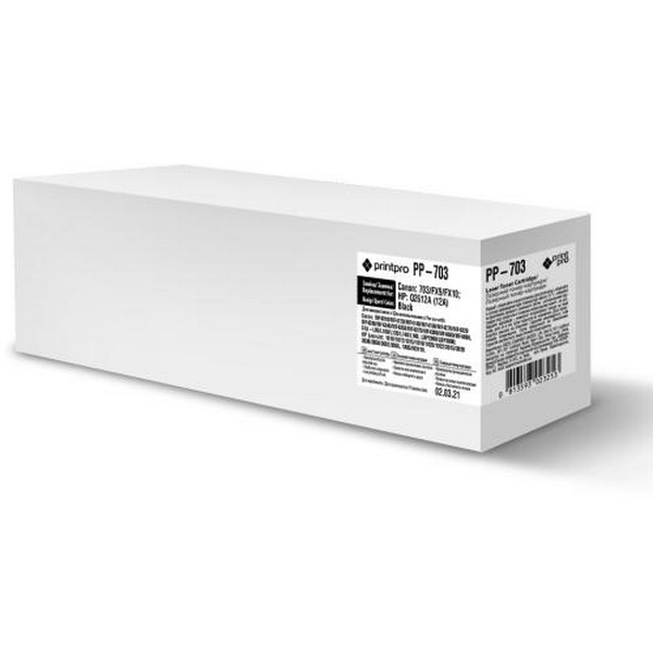 Картридж Canon 703, Black, LBP-2900/3000, 2000 стор, PrintPro (PP-703)