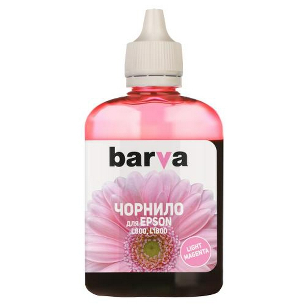 Чорнило Barva Epson 673, Light Magenta, для L800/L805/L810/L850/L1800, 90 мл, водорозчинне (L800-418)