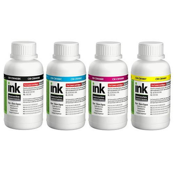 Комплект чорнила ColorWay Canon PG-445/CL-446, 4x200 мл (CW-CW445/CW446SET02)