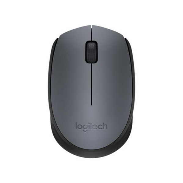 Миша Logitech M170, Grey/Black, USB, бездротова, оптична, 1000 dpi, 3 кнопки, 1xAA (910-004642)