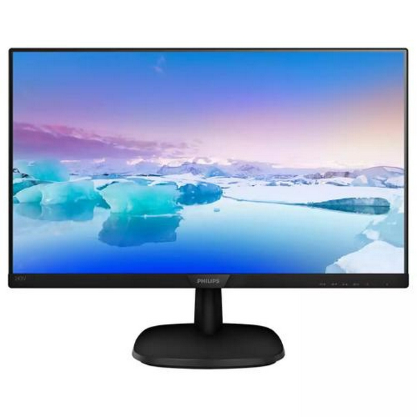 Монітор 23.8" Philips 243V7QJABF/00 Black, WLED, IPS, 1920x1080, 5 мс, 250 кд/м², 1000:1, 178°/178°, VGA/DP/HDMI, 2x2 Вт