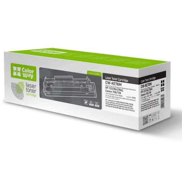Картридж HP 78A (CE278A), Black, LJ P1566/P1606/M1536, 2100 стор, ColorWay (CW-H278M)