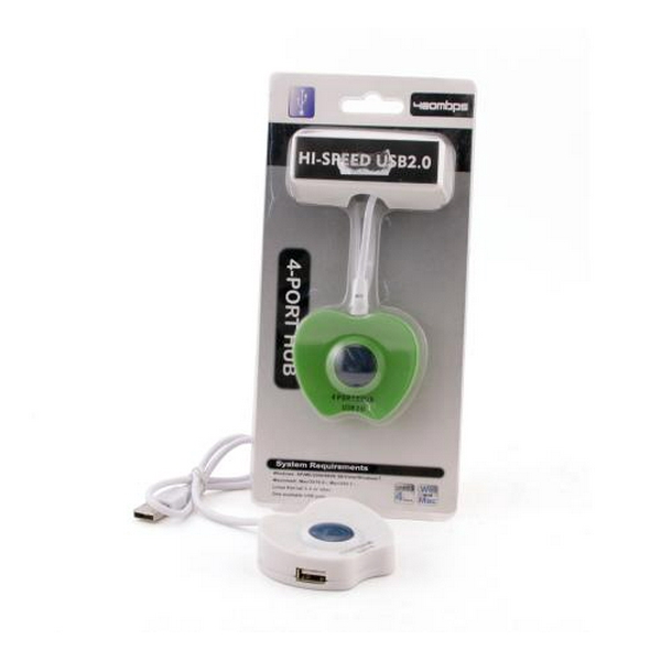 Хаб USB Atcom TD1031, Black, USB 2.0 - 4xUSB 2.0, кабель 12 см (10720)