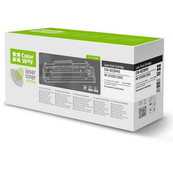 Картридж HP 26X (CF226X), Black, LJ Pro M402, MFP M426, 9000 стор, ColorWay (CW-H226MX)