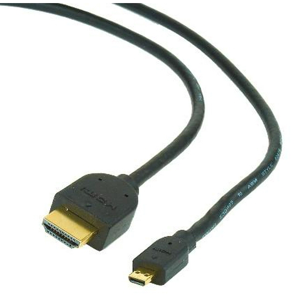 Кабель HDMI (M) - micro HDMI (M), 1.8 м, Black, Cablexpert, V1.4 (CC-HDMID-6)