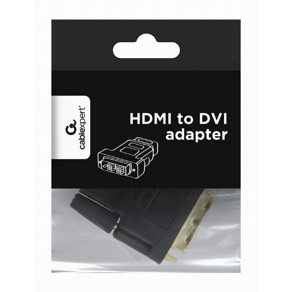 Перехідник HDMI (F) - DVI-D (M), Cablexpert, Black, 18-pin (A-HDMI-DVI-2) - 4