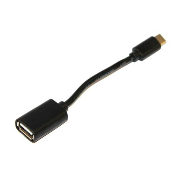 Кабель USB AF - Type-C, 10 см, Black, Atcom (14716)