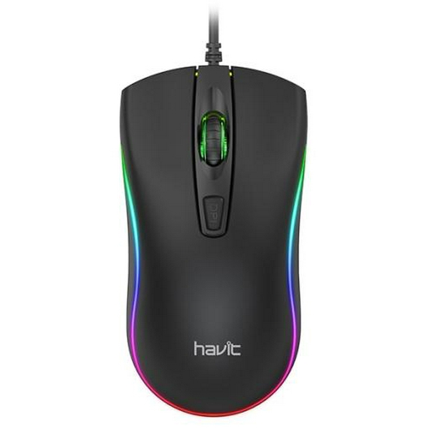 Миша Havit HV-MS72 Black, Optical, USB, 1200 dpi (6939119027360)