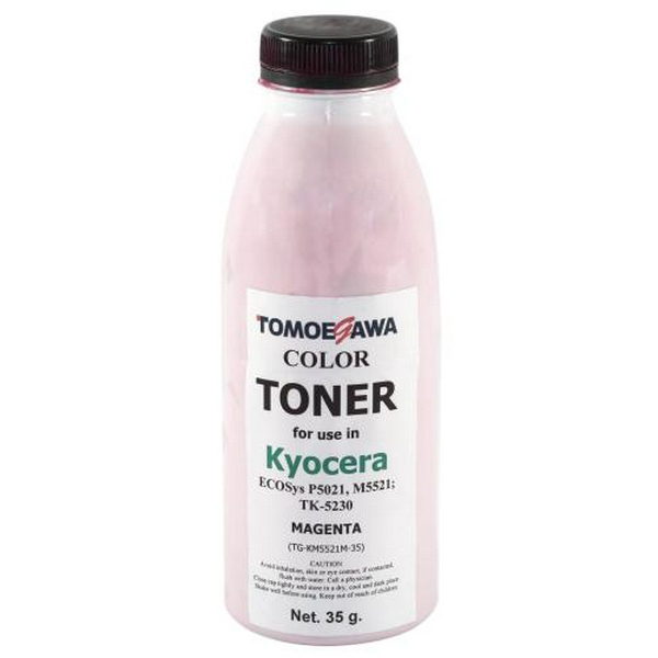 Тонер Kyocera TK-5230, Magenta, P5021, M5521, 35 г, Tomoegawa (TG-KM5521M-35)