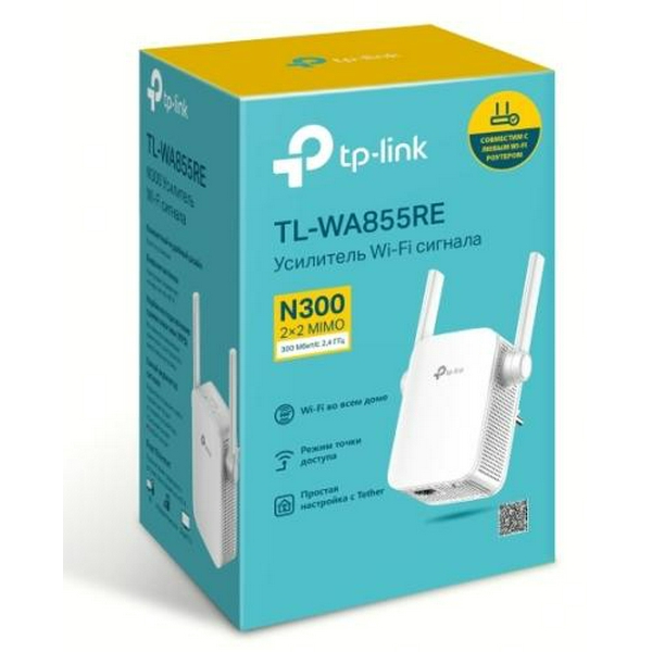 Точка доступу-підсилювач TP-LINK TL-WA855RE Wi-Fi 802.11 b/g/n, 300Mb, 2 зовнішні антени - 3
