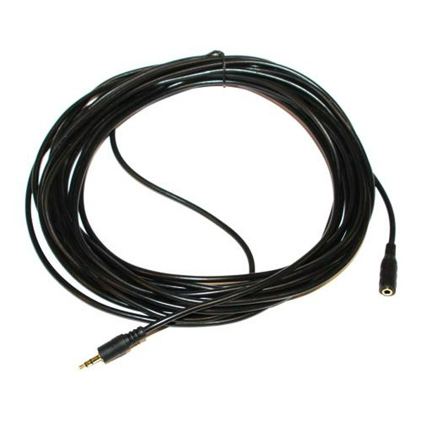 Кабель-подовжувач звуковий, 3.5 мм (F) - 3.5 мм (M), 7.5 м, Black, Atcom (11056)