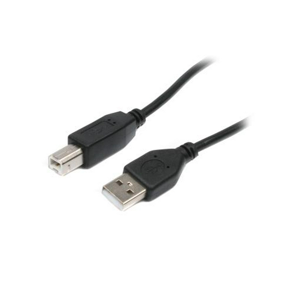 Кабель USB 2.0 AM - USB BM, 1.8 м, Black, Maxxter (U-AMBM-6)