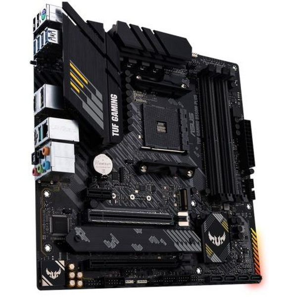 Мат.плата AM4 (B550) Asus TUF GAMING B550M-PLUS, B550, 4xDDR4, CrossFire, Int.Video(CPU), 4xSATA3, 2xM.2, 1xPCI-E 16x 4.0, 1xPCI-E 16x 3.0, 1xPCI-E 1x 3.0, ALC S1200A, RTL8125B, 8xUSB3.2/6xUSB2.0, HDMI/DP, MicroATX - 3