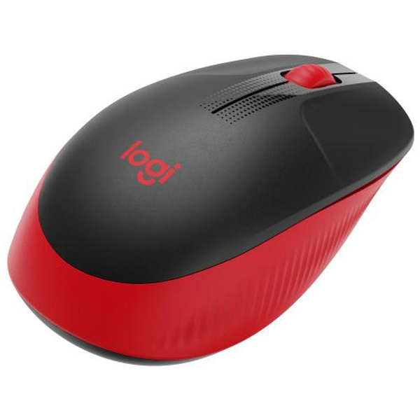 Миша Logitech M190, Red/Black, USB, бездротова, оптична, 1000 dpi, 3 кнопки, 1xAA (910-005908) - 2