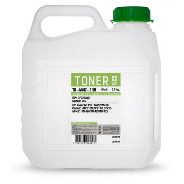 Тонер HP LJ M402/M403/M426/M427, Canon LBP212/214/215, MF421/426/428/429, 2.5 кг, ColorWay (TH-M402-2.5B)