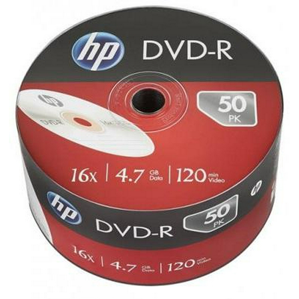 Диск DVD-R 50 HP, 4.7Gb, 16x, Bulk Box (DME00070-3)