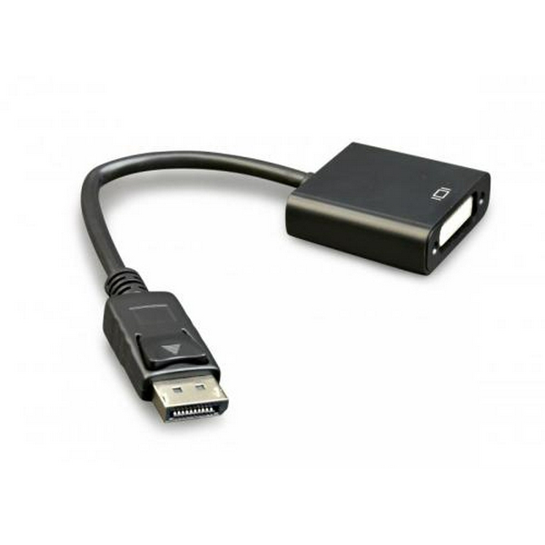 Перехідник DisplayPort (M) - DVI-I (F), Cablexpert, Black, 10 см (A-DPM-DVIF-002) - 2