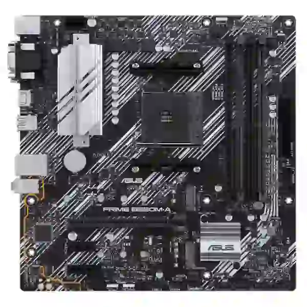 Мат.плата AM4 (B550) Asus PRIME B550M-A/CSM, B550, 4xDDR4, Int.Video(CPU), 4xSATA3, 2xM.2, 1xPCI-E 16x 4.0, 2xPCI-E 1x 3.0, ALC887, RTL8111H, 8xUSB3.2/4xUSB2.0, VGA/DVI-D/HDMI, MicroATX - 2